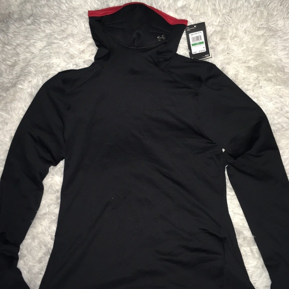 Under Armour Women’s  Black Onyx w/ Built in Face Mask sz Large - Picture 3 of 10